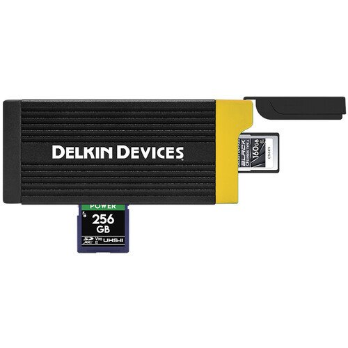 Delkin Devices CFexpress Type A & UHS-II SDXC Hafıza Kartı Okuyucu (DDREADER-58)