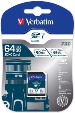 Verbatim 64GB 90MB/S SD Pro Class 10 UHS-I