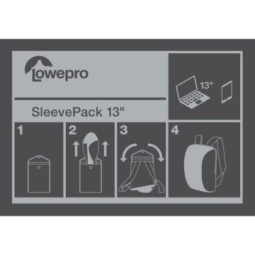 Lowepro SleevePack 13 Packable Laptop Sleeve (Blue/Gray)