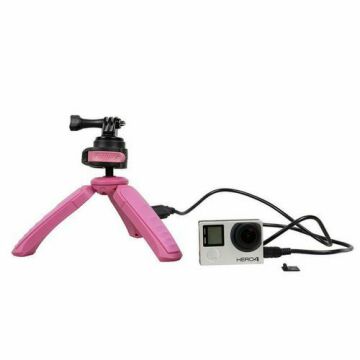 Fotopro X-POD Power Bankli Mini Tripod (Pembe)