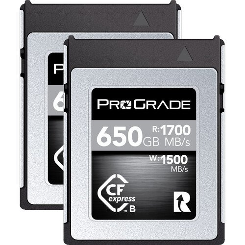 ProGrade Digital 650GB CFexpress 2.0 Type B Cobalt Hafıza Kartı (2'li Paket)