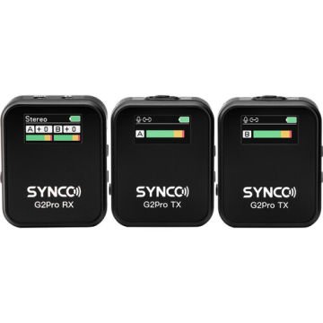 SYNCO G2A2 ProKameralar ve Akıllı Telefonlar için 2 Kişilik Kablosuz Mikrofon Sistemi