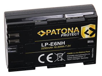 Patona 13435 Protect  LP-E6NH Battery  (2250mAh Protect X Canon EOS R5 R6 5d Mark III IV )
