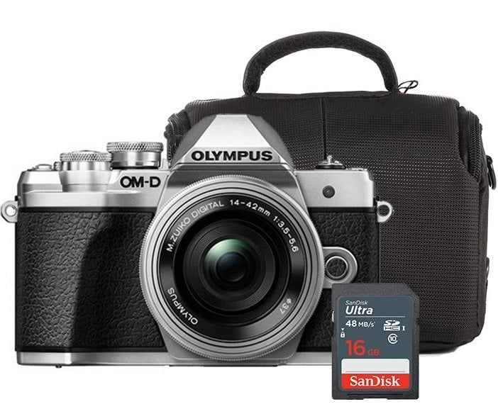 Olympus OM-D E-M10 Mark III 14-42mm EZ Lens (Silver)