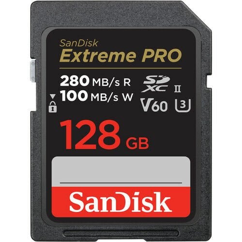 SanDisk 128GB Extreme PRO UHS-II SDXC 280MB/s V60 Hafıza Kartı
