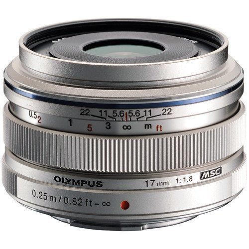 Olympus 17mm f/1.8 Lens Silver