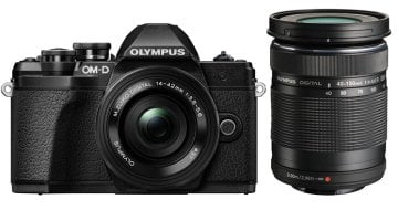 Olympus OM-D E-M10 Mark III 14-42 EZ + 40-150mm Lens (Black)