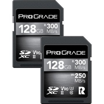 ProGrade Dijital 128GB UHS-II SDXC v90 Hafıza Kartı (2'li Paket)