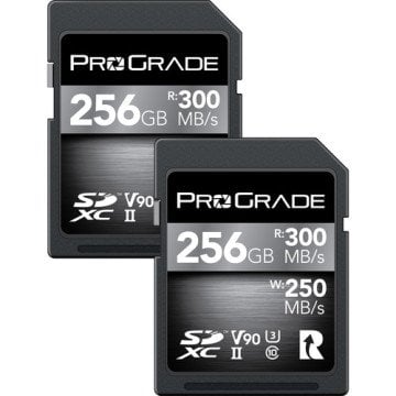 ProGrade Dijital 256GB UHS-II SDXC Hafıza Kartı (2'li Paket)
