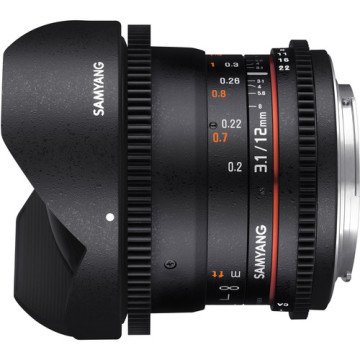 Samyang 12mm T3.1 ED AS NCS Balıkgözü Lens (Canon EF)