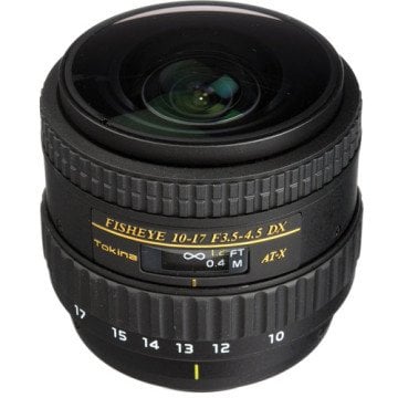Tokina 10-17mm F3.5-4.5 AT-X Fisheye DX Lens (Canon)