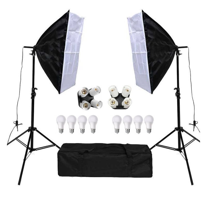 Gdx TLB-4 Pro Light 50x70 cm Video ve Fotoğraf Çekim 2'li  SoftBox Seti - 4 Duylu Softbox