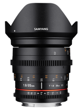 Samyang 20mm T1.9 ED AS UMC Cine Lens (MFT)