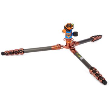 3 Legged Thing Bucky Legends Monopod Özellikli Carbon Fiber Tripod + AirHed VU Kafa (Bronz)