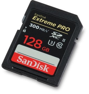 SanDisk 128GB Extreme PRO UHS-II SDXC 300 MB/s Hafıza Kartı