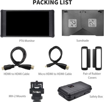 Portkeys PT6 5.2'' 4K HDMI Touchscreen Monitor