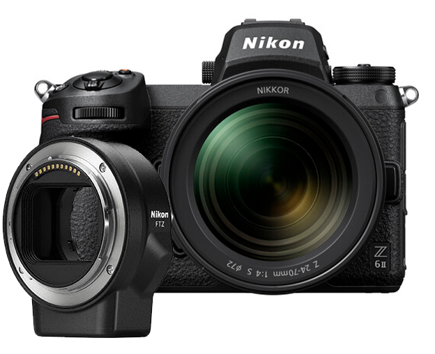 Nikon Z6 II + 24-70mm f/4 Lens + FTZ II Adaptör