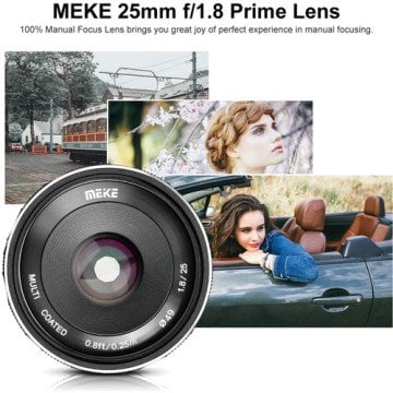 Meike MK-25mm f/1.8 Lens (Sony E)