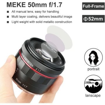 Meike MK-50mm f/1.7 Lens (Sony E)