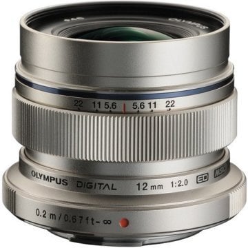 Olympus 12mm f/2 Lens Silver