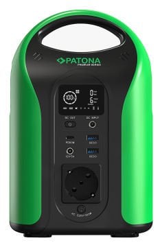 Patona 9990 Premium Powerstation Outdoor 300 / 300W 283Wh PD60W USB5V/3A DC12V/5A DC5525 (Premium GaN PD65W Adapter hediye )