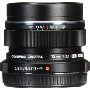 Olympus 12mm f/2 Lens Black