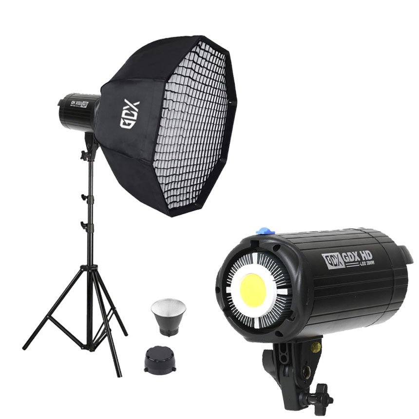 GDX HD-200W + 140 Octagon Gridli Softbox Bebek Çekim Seti