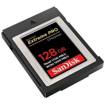 SanDisk 128GB 1700MB/s Extreme PRO CFexpress Type B Hafıza Kartı