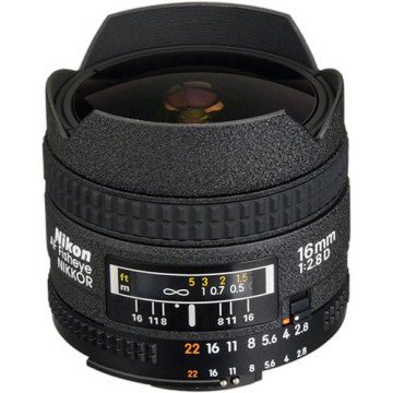 Nikon AF Fisheye-NIKKOR 16mm f/2.8D Lens