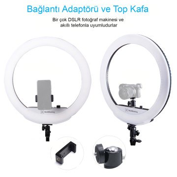 WellMaking 18'' Ring Light Led Işık - 48W Halka Işık Sistemi