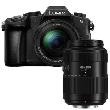 Panasonic Lumix G80 12-60mm + 45-200mm Çift Lensli Set