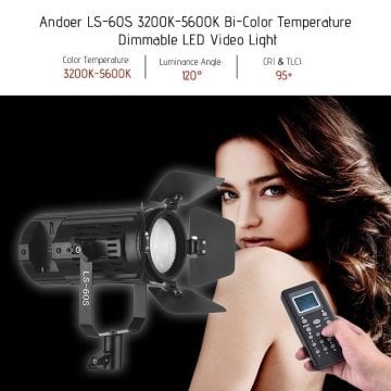 Andoer LS-60S (60watt) BiColor Video Çekim Işığı