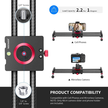 NEEWER CS40 Manuel Karbon Slider (40cm)