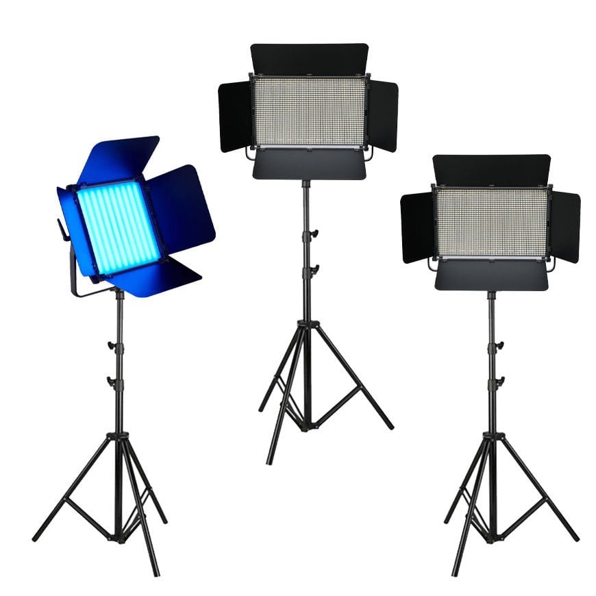 GDX RGB'li Panel Led Video Işık Seti - 2020W