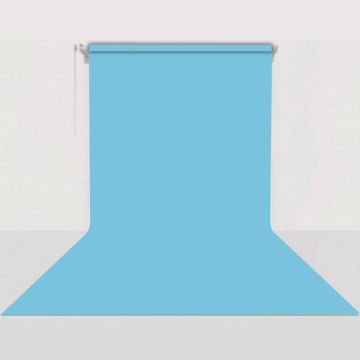 Gdx Sabit (Tavan & Duvar) Kağıt Sonsuz Stüdyo Fon Perde (True Blue) 2.70x11 Metre