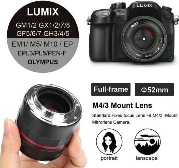 Meike MK-50mm f/1.7 Lens (Micro Four Thirds)