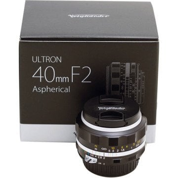 Voigtlander Ultron 40mm f/2 SL IIS Aspherical Lens (Nikon F) Black