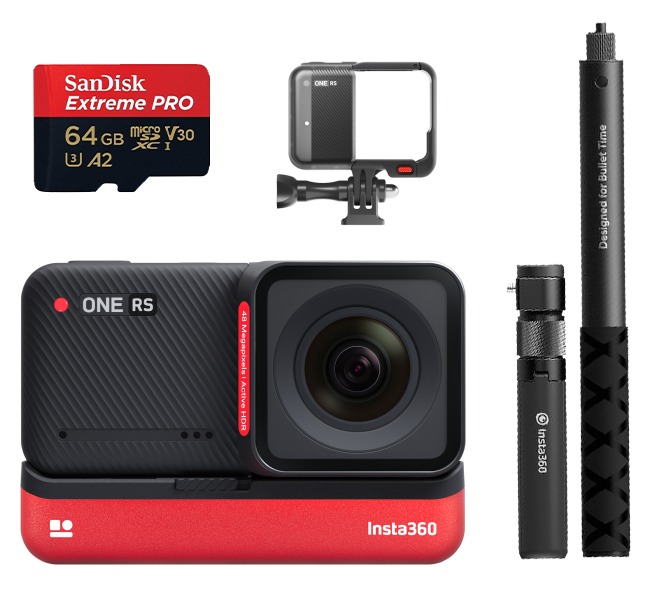 Insta360 ONE RS 4K Edition + 64GB MicroSD + Bullet Time Bundle