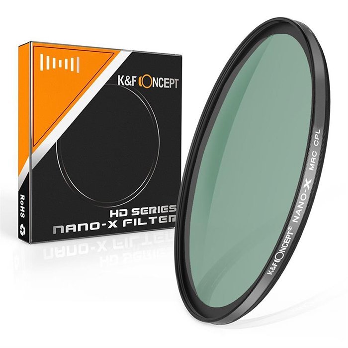 K&F Concept 72mm Nano X MRC Polarize Filtre