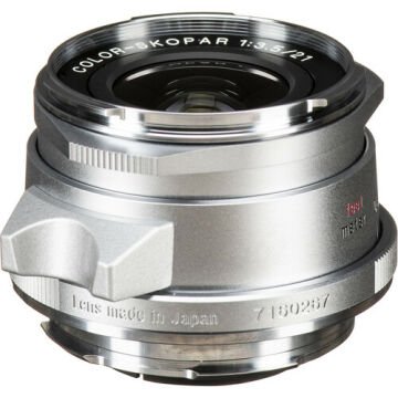 Voigtlander Color-Skopar 21mm f/3.5 Aspherical Type II Lens (Leica M) Silver