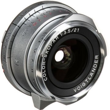 Voigtlander Color-Skopar 21mm f/3.5 Aspherical Type II Lens (Leica M) Silver