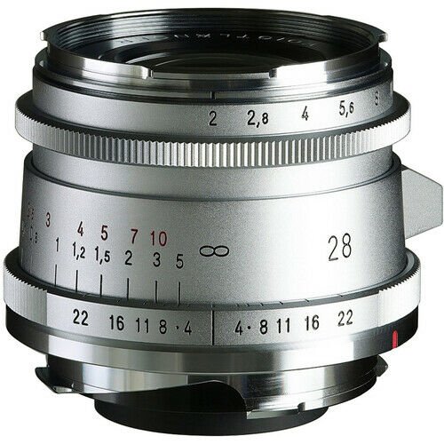 Voigtlander 28mm f/2.0 Ultron VM Type II Lens (Silver)