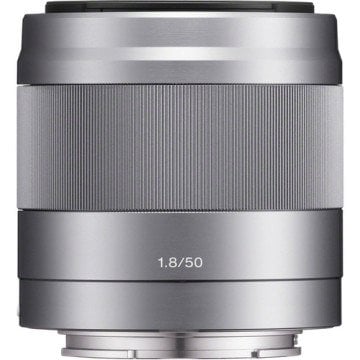 Sony SEL 50mm f/1.8 OSS Lens (Silver)