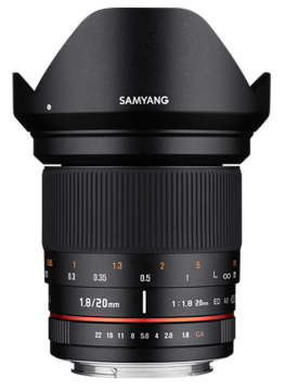Samyang 20mm f/1.8 ED AS UMC Lens (Nikon)