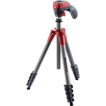Manfrotto Compact Action Tripod Red