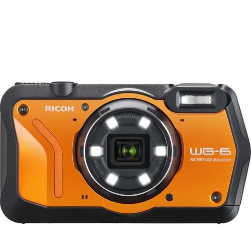 Ricoh WG-6 Sualtı Fotoğraf Makinesi (Turuncu)