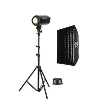 GDX HD-200W Led Video Işığı Full Set (60x90 Softbox + 260cm Işık Ayağı)