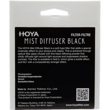 Hoya 67mm Mist Diffuser Black No 1 Filtre