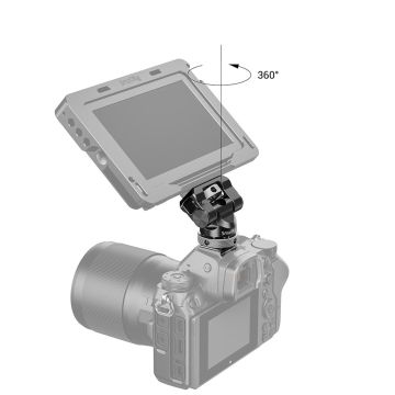 SmallRig BSE2346B Metal Ayak Döner ve Eğimli Monitör Montajı Kızağı