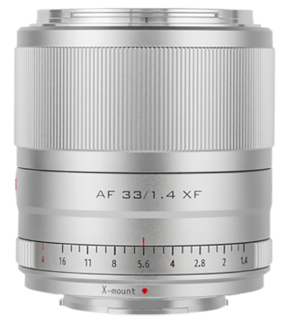 Viltrox AF 33mm f/1.4 XF Lens (Fujifilm X) Silver